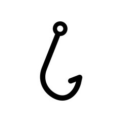 fishing hook icon in trendy flat style , hook icon
