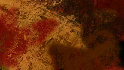 Abstract digital painting of geologic mountain illustration background