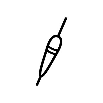 recommend clip art: fishing float icon in trendy flat design 