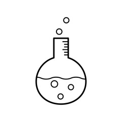 flask icon in trendy flat style