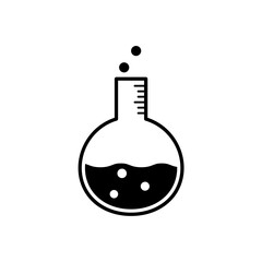 flask icon in trendy flat style