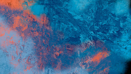 Abstract digital painting of geologic sea illustration background
