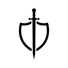 vector shield icon, flat design best shield icon vector logo template