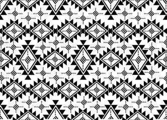 Fototapeta premium Black and white geometry ornaments from the motifs of the past, which are famous. can be used for various functions