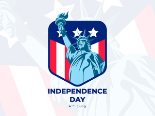 Independence Day Liberty Vector illustration