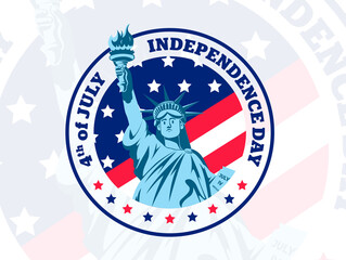 Independence Day Liberty Vector illustration