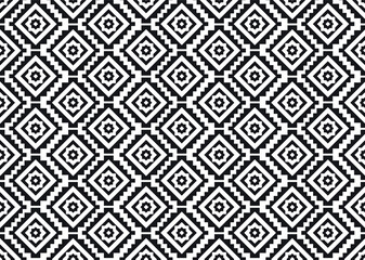 Black and white geometry ornaments from the motifs of the past, which are famous. can be used for various functions