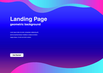 Dynamic shapes composition for landing page