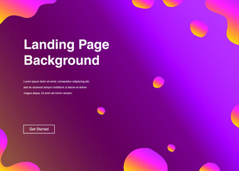 Dynamic shapes composition for landing page