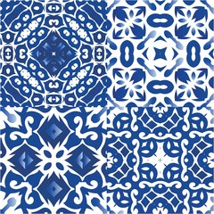 Antique portuguese azulejo ceramic.