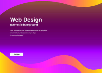 Dynamic shapes composition for landing page