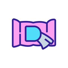 wet wipes icon vector. wet wipes sign. isolated color symbol illustration