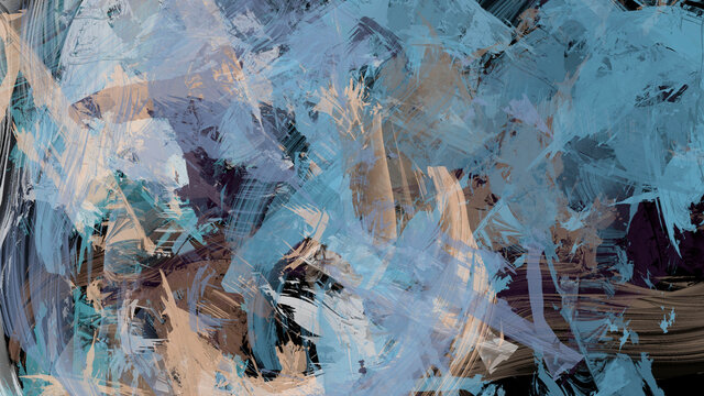 Abstract digital painting textured background © Christian
