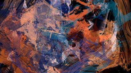 Abstract digital painting textured background