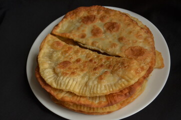 food cheburek meat eat kitchen
