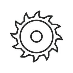 saw blade icon vector design illustration