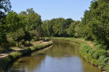 Canal de Nantes à Brest. Nort-sur-Erdre, Héric. Loire-Atlantique, west of France