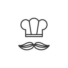 chef hat and beard