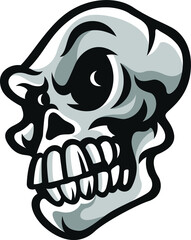 Funny Skull Cartoon Character Design