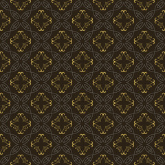 Dark Seamless Pattern Modern Geometric Pattern Background Vector Image