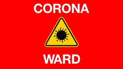 Corona Poster, warning sign