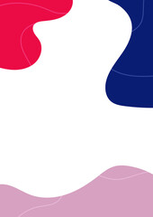 Hand drawing various abstract element dynamic shape fluidity backgrounds. Compositions of minimal graphic dynamical colored line and geometric form. Contemporary art modern and trendy.