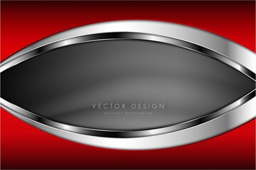  Abstract background luxury of red metal modern design vector illustration.	