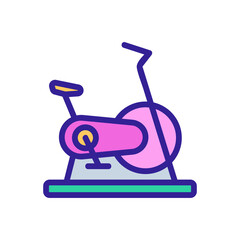 exercise bike sport gym tool icon vector. exercise bike sport gym tool sign. isolated color symbol illustration