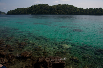 Fototapeta premium Beautiful view of Iboih Beach, Sabang, Aceh, Indonesia.
