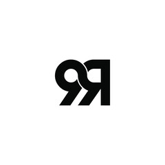 9r letter original monogram logo design