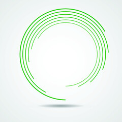 Obraz premium Speed Lines in arrow Form . Vector Illustration .Technology Logo . Design element . Abstract Geometric shape . 
