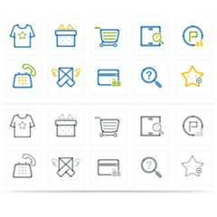assorted shopping icons