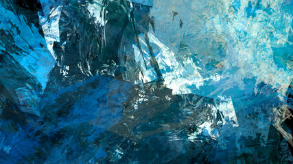 Abstract digital painting, textured landscape background