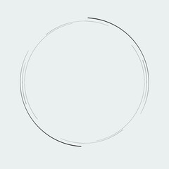 Lines in Circle Form . Spiral Vector Illustration .Technology round Logo . Design element . Abstract Geometric shape .