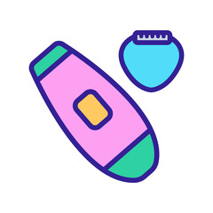 depilation gadget icon vector. depilation gadget sign. isolated color symbol illustration
