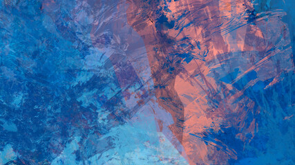 Abstract digital painting, textured landscape background