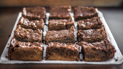 Fototapeta na wymiar Brownies de chocolate