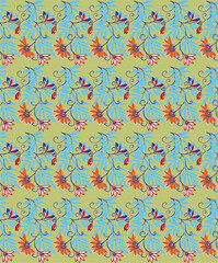 colorful floral pattern image background ..