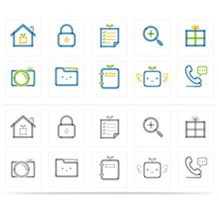 assorted icons