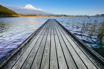 Obraz premium 静岡県田貫湖からの富士山