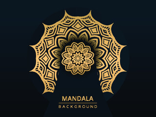 Background with golden mandala