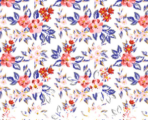 Fototapeta na wymiar colorful floral pattern image background ..