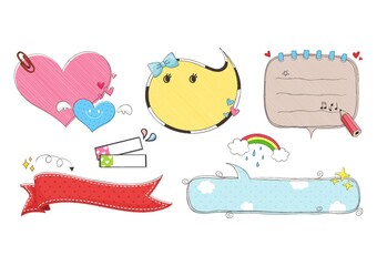 assorted speech bubbles