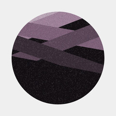 Crossing lines generativeart style colorful logo illustration