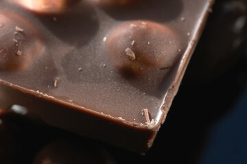A bar of dark dark chocolate