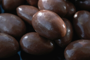 Fried almonds in chocolate