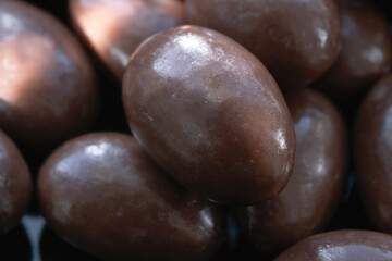 Fried almonds in chocolate