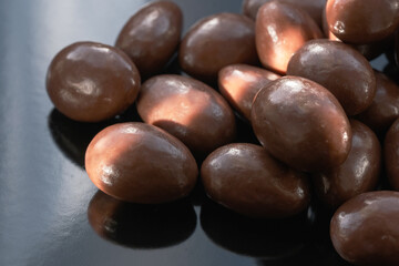 Fried almonds in chocolate