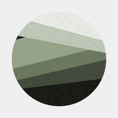 Crossing lines generativeart style colorful logo illustration