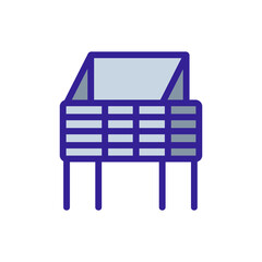 cage box barbary dove icon vector. cage box barbary dove sign. isolated color symbol illustration